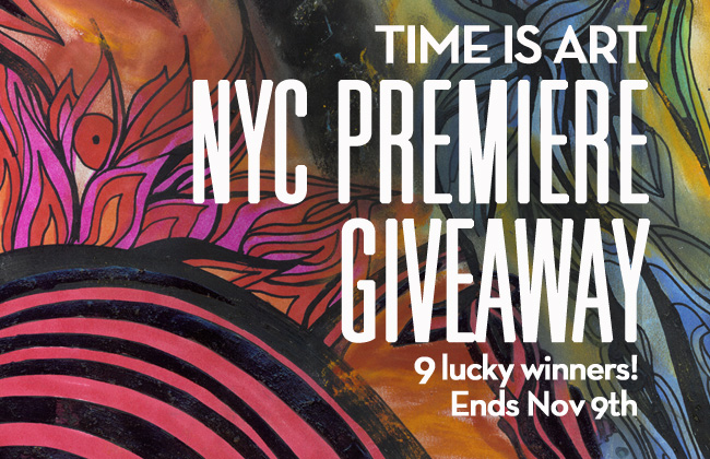 time is art, film premiere, giveway