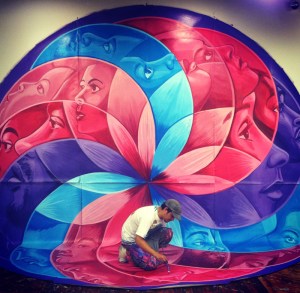 Groundswell Mural by Chris Soria, time is art